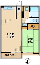 紅楓マンションの物件間取画像